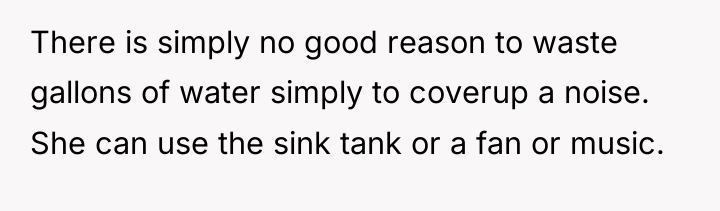 There is simply no good reason to waste gallons of...