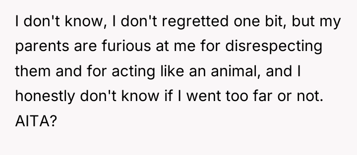 I don't know, I don't regretted one bit, but my...