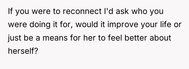 If you were to reconnect I'd ask who you were...