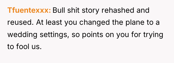 Tfuentexxx Bull shit story rehashed and reused. At least you...
