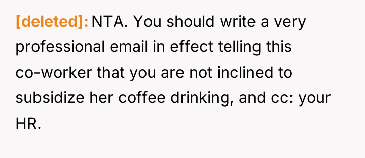 [deleted] NTA. You should write a very professional email in...