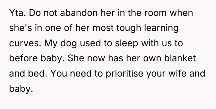 Yta. Do not abandon her in the room when she's...