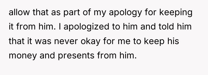 allow that as part of my apology for keeping it...