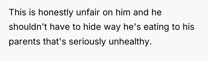 This is honestly unfair on him and he shouldn't have...