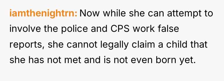 iamthenightrn Now while she can attempt to involve the police...