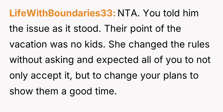 LifeWithBoundaries33 NTA. You told him the issue as it stood....