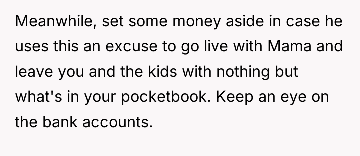 Meanwhile, set some money aside in case he uses this...
