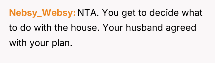 Nebsy_Websy NTA. You get to decide what to do with...