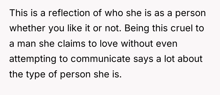 This is a reflection of who she is as a...