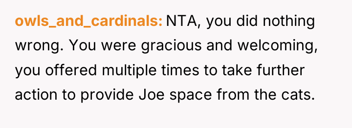 owls_and_cardinals NTA, you did nothing wrong. You were gracious and...