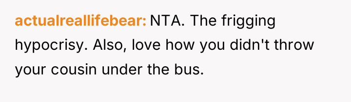 actualreallifebear NTA. The frigging hypocrisy. Also, love how you didn't...