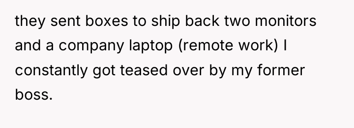 they sent boxes to ship back two monitors and a...
