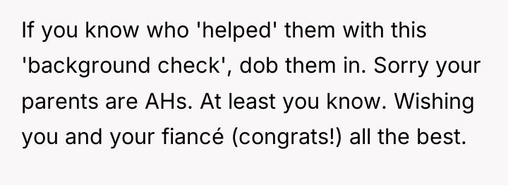 If you know who 'helped' them with this 'background check',...