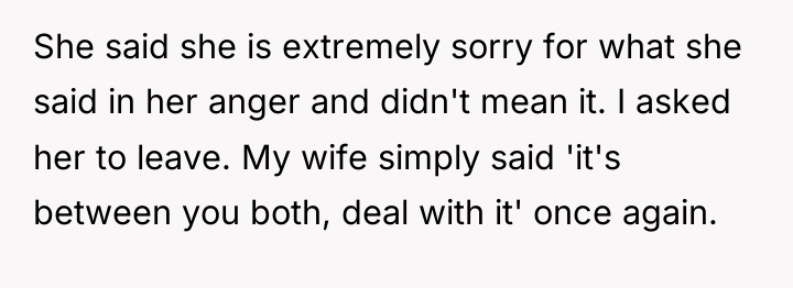 She said she is extremely sorry for what she said...