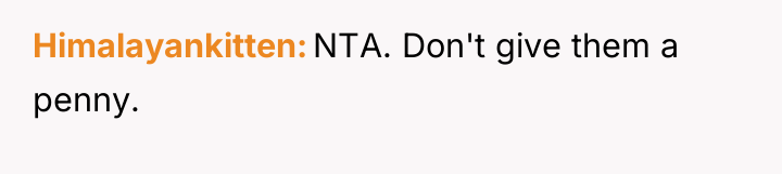 Himalayankitten NTA. Don't give them a penny.