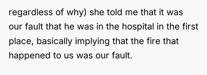 regardless of why) she told me that it was our...