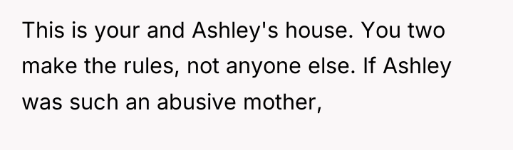This is your and Ashley's house. You two make the...