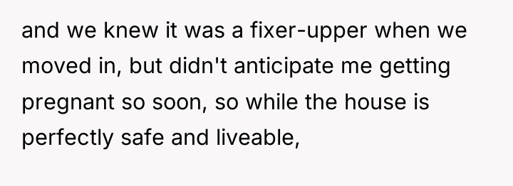 and we knew it was a fixer-upper when we moved...