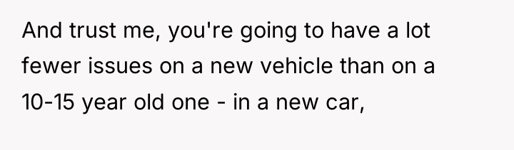 And trust me, you're going to have a lot fewer...