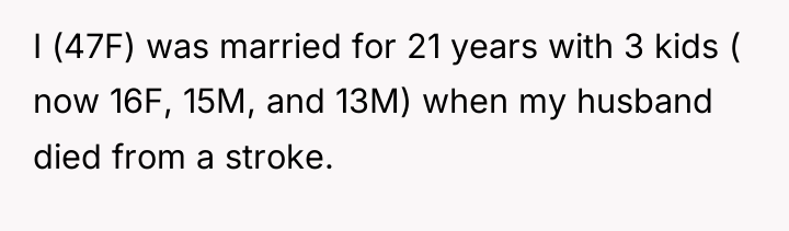 I (47F) was married for 21 years with 3 kids...