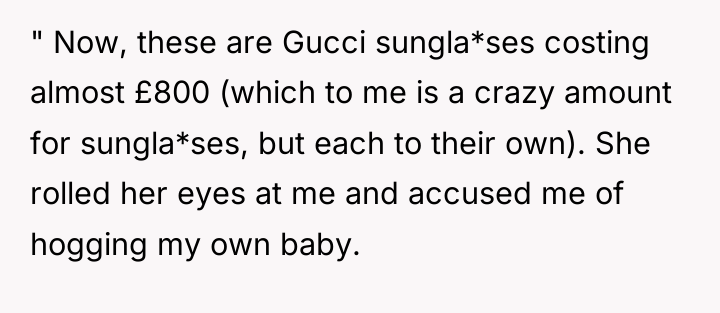 " Now, these are Gucci sungla*ses costing almost £800 (which...