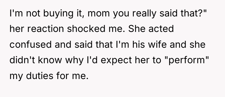 I'm not buying it, mom you really said that?" her...