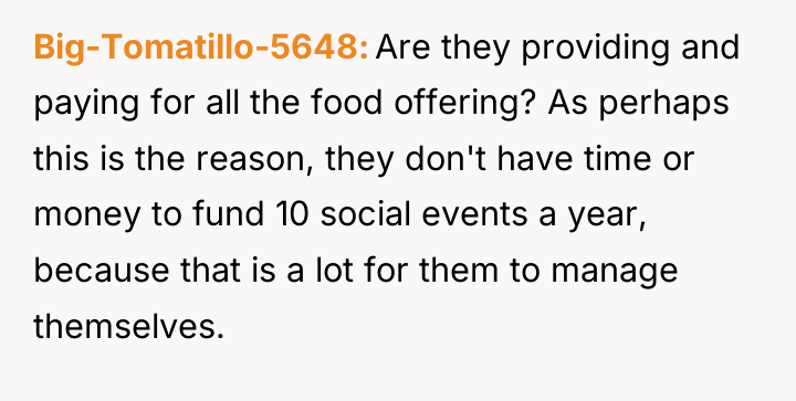 Big-Tomatillo-5648 Are they providing and paying for all the food...