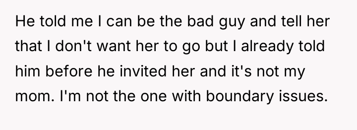 He told me I can be the bad guy and...