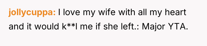 jollycuppa I love my wife with all my heart and...