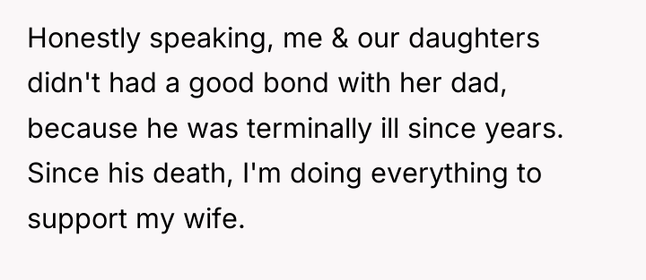 Honestly speaking, me & our daughters didn't had a good...