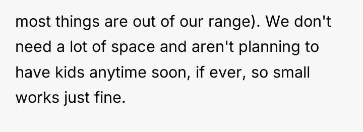 most things are out of our range). We don't need...