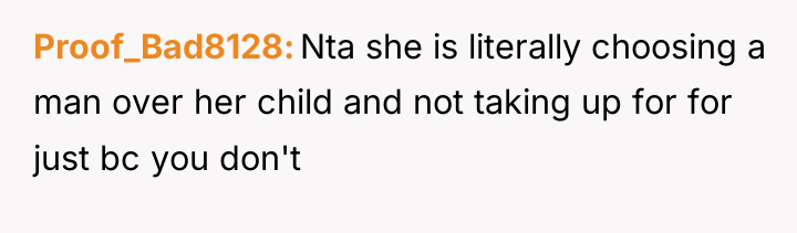 Proof_Bad8128 Nta she is literally choosing a man over her...