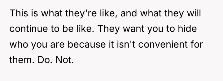 This is what they're like, and what they will continue...