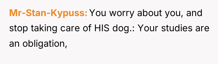 Mr-Stan-Kypuss You worry about you, and stop taking care of...
