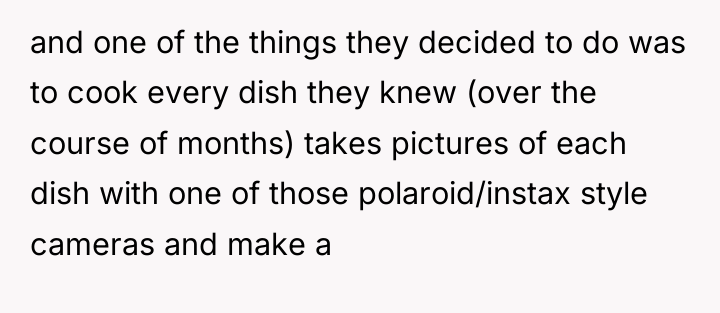 and one of the things they decided to do was...