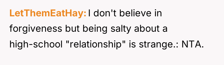 LetThemEatHay I don't believe in forgiveness but being salty about...
