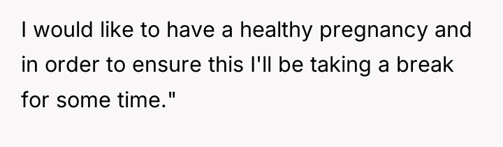 I would like to have a healthy pregnancy and in...