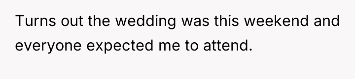 Turns out the wedding was this weekend and everyone expected...