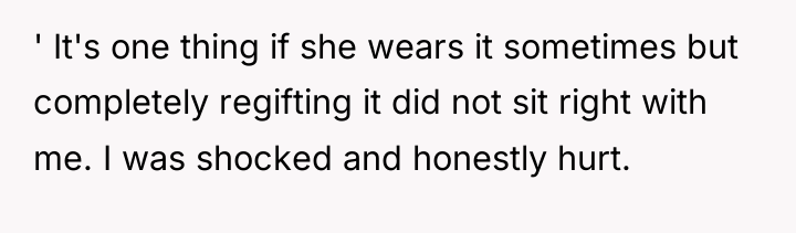 ' It's one thing if she wears it sometimes but...