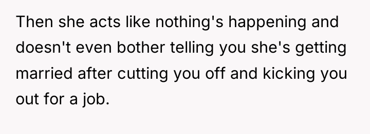 Then she acts like nothing's happening and doesn't even bother...