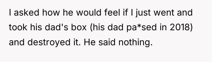I asked how he would feel if I just went...