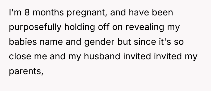 I'm 8 months pregnant, and have been purposefully holding off...