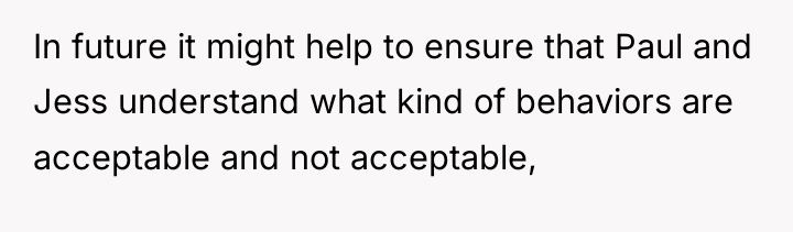 In future it might help to ensure that Paul and...