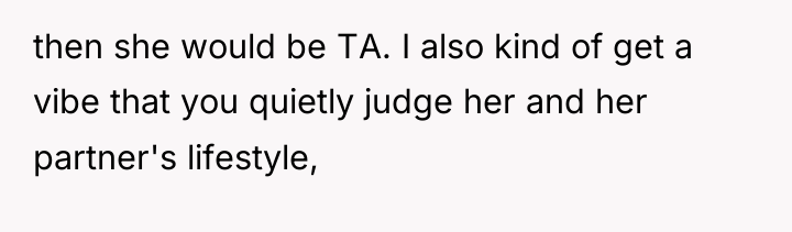 then she would be TA. I also kind of get...