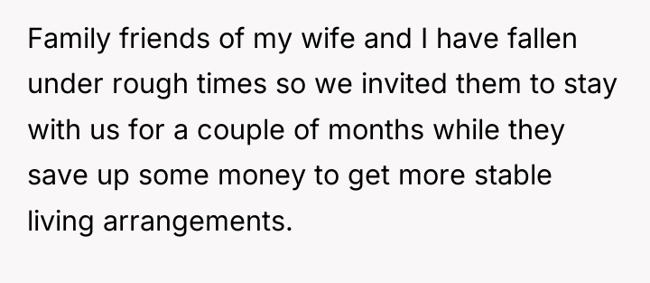 Family friends of my wife and I have fallen under...