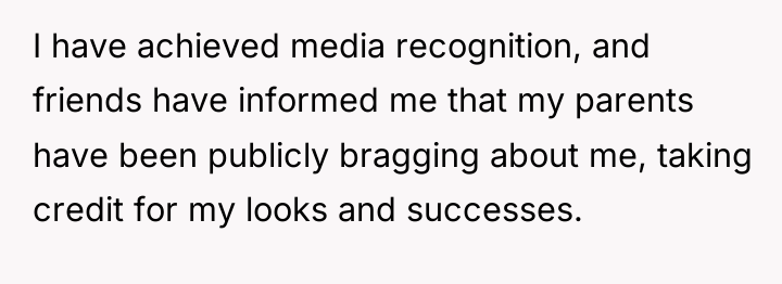 I have achieved media recognition, and friends have informed me...