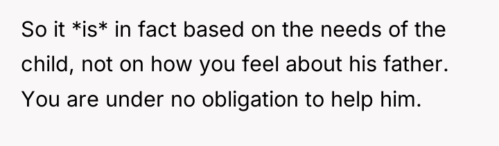 So it *is* in fact based on the needs of...
