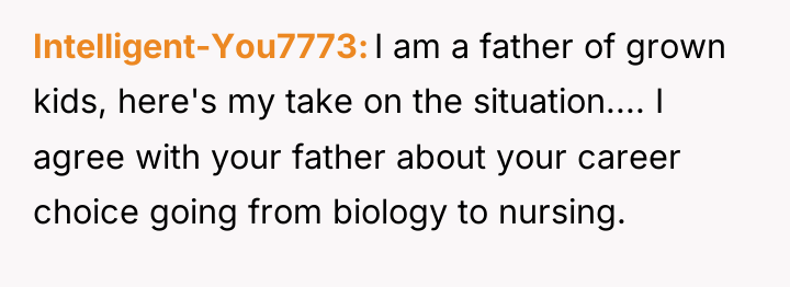 Intelligent-You7773 I am a father of grown kids, here's my...