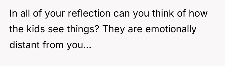 In all of your reflection can you think of how...
