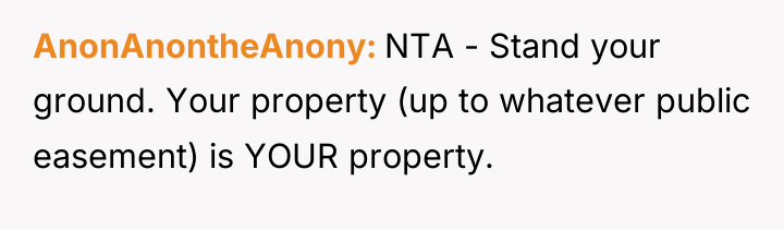 AnonAnontheAnony NTA - Stand your ground. Your property (up to...
